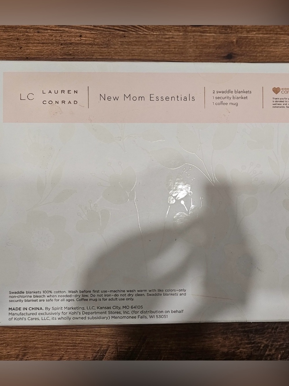 LC Lauren Conrad Baby Gift Set in Cream and White New Mom Essentials - Picture 2 of 2